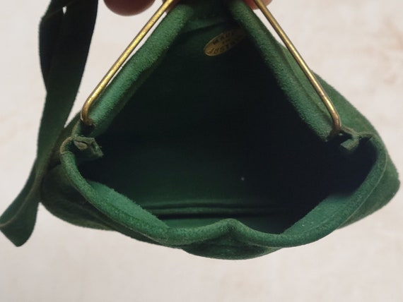 Vintage Rouge Mini Suede clutch main image 1