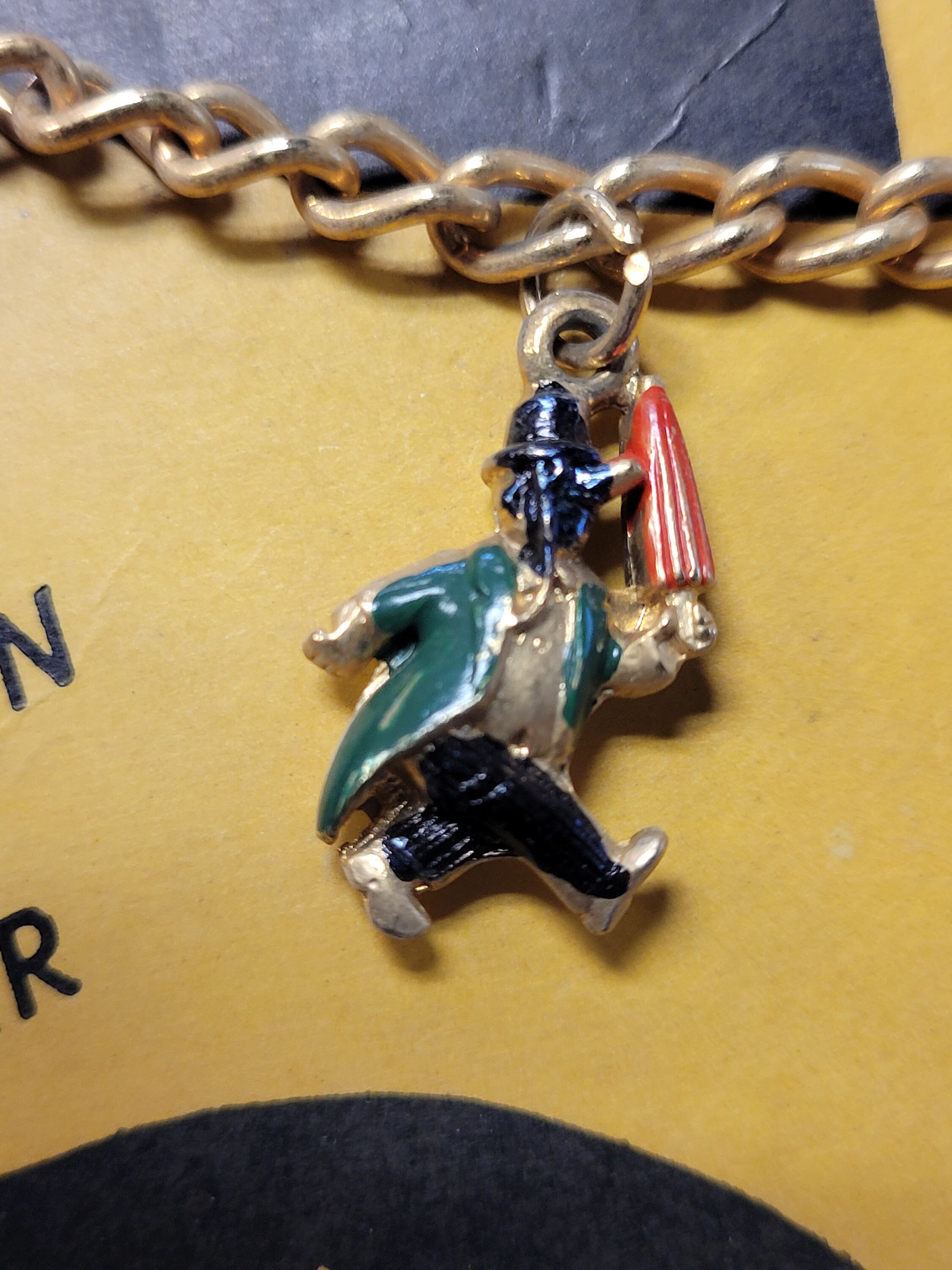 GRAPHICS & MORE Batman Robin Logo Antiqued Bracelet Pendant Zipper Pull Charm With Lobster Clasp