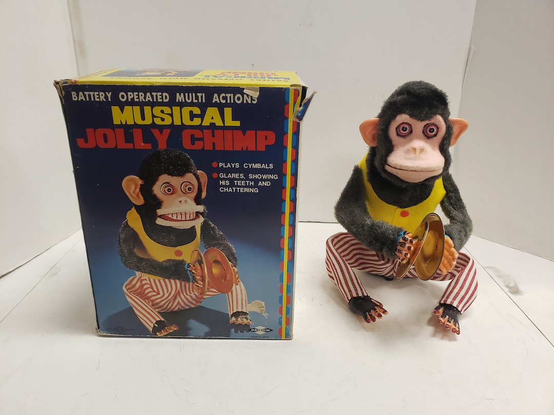 Vintage Musical Jolly Chimp Japan With Box