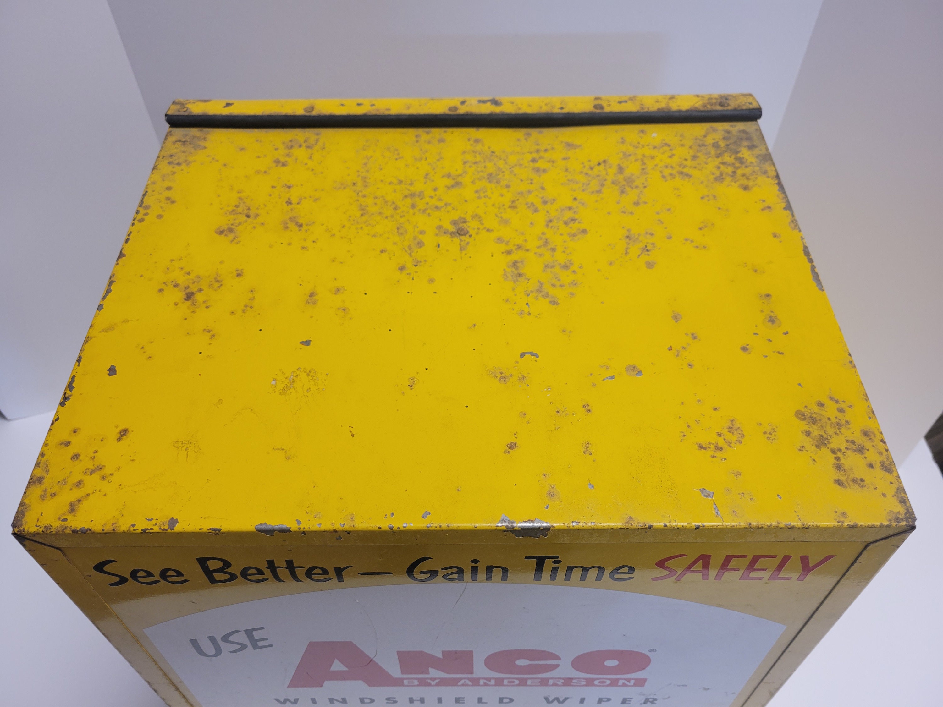 Vintage Antique 1956 ANCO by Anderson Wiper Blade Metal Cabinet