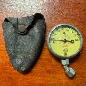 Antique U.S. Gauge Co. Tire Pressure Gauge Pat June 13, 1911 - 80 PSI original Condition
