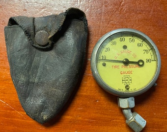 Antique U.S. Gauge Co. Tire Pressure Gauge Pat June 13, 1911 - 80 PSI original Condition