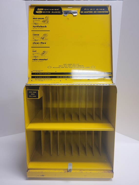 Vintage Antique 1956 ANCO by Anderson Wiper Blade Metal Cabinet
