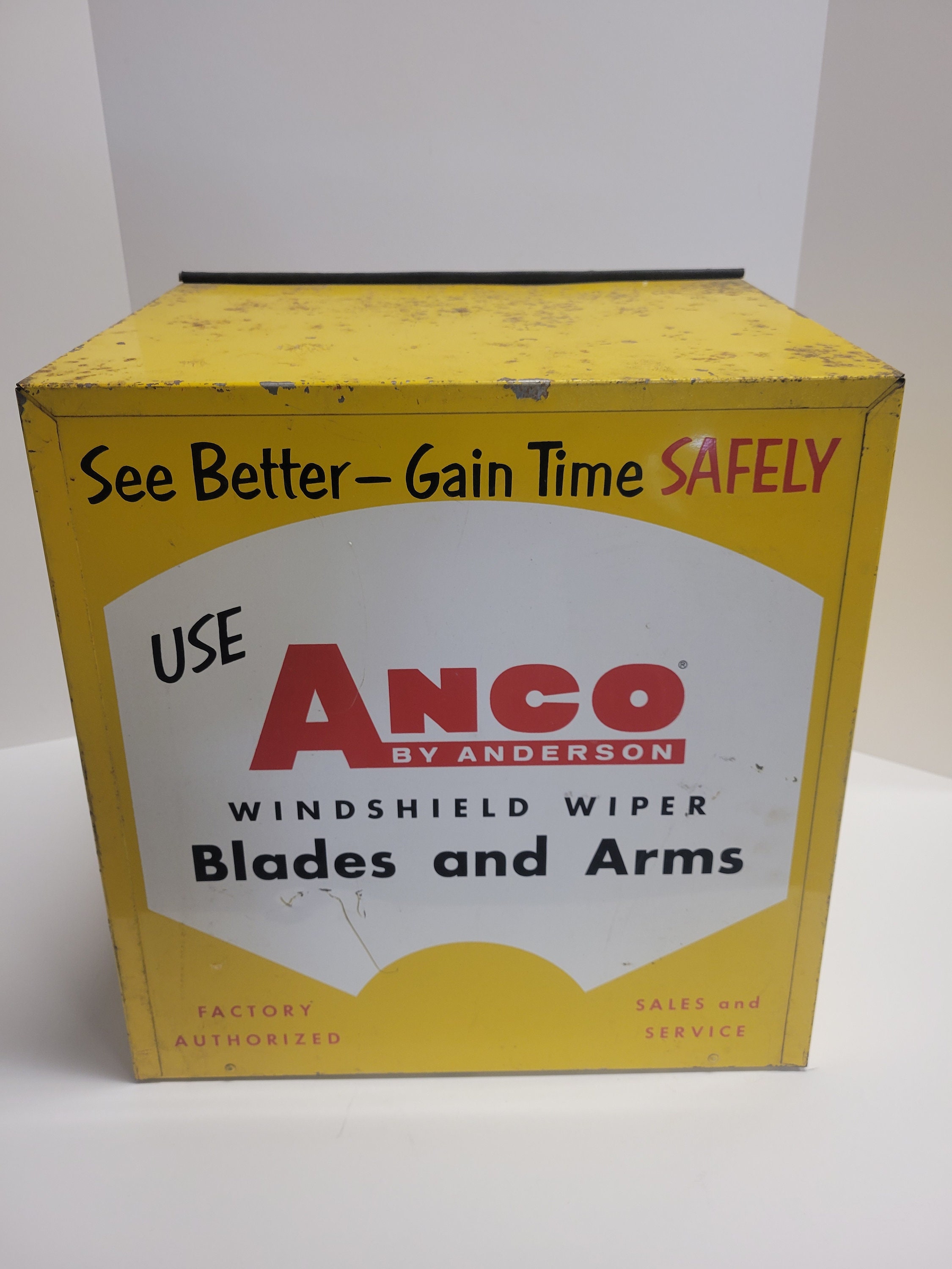 Vintage Antique 1956 ANCO by Anderson Wiper Blade Metal Cabinet