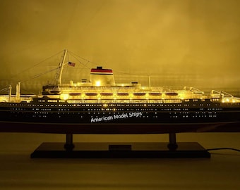 SS Andrea Doria Italian With Lights Wooden Model 34&quot; Scale 1:250