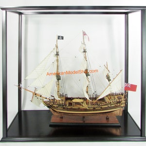 La vetrina per le navi alte storiche esclude il plexiglass o il vetro interno da 41 pollici
