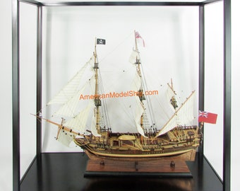 Display Case For Historic Tall Ships Exclude Plexiglass Or Glass 41&quot; Inner