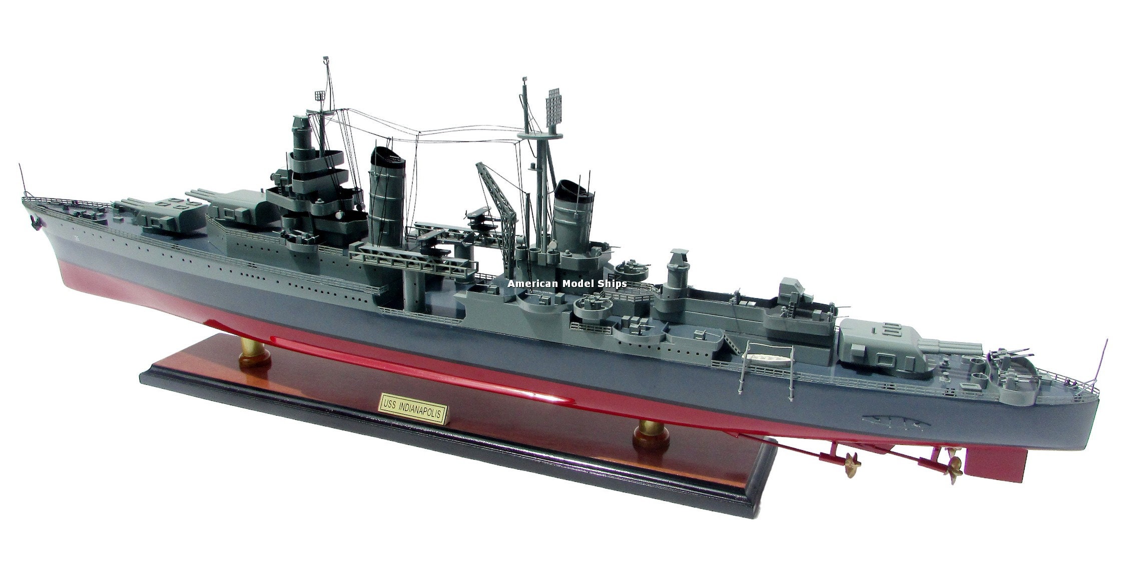 Plastic Model Kit 1/350 USS Indianapolis Ca35 Heavy Cruiser