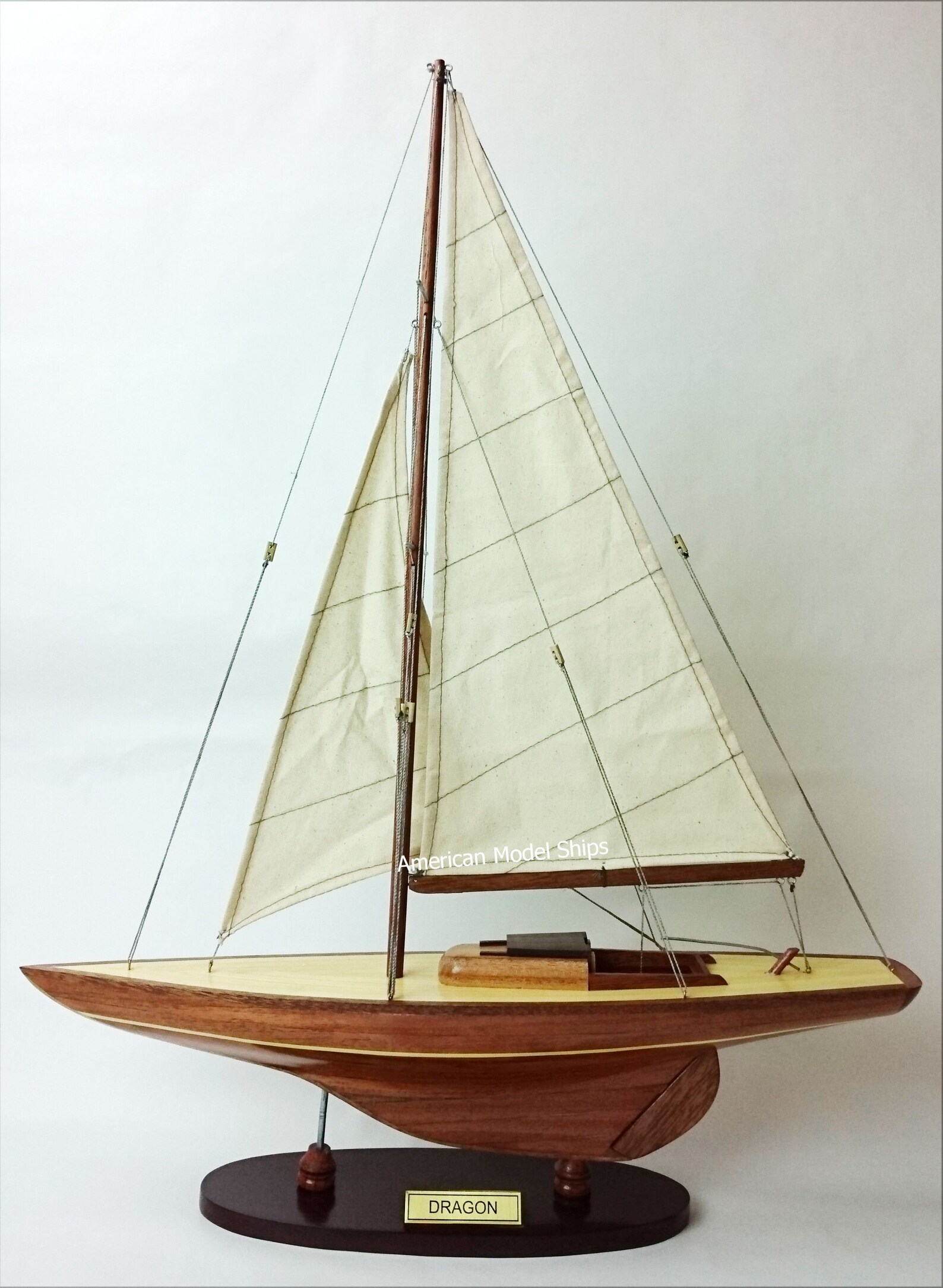 Dragon Sailing Boat Wooden Model 24 Handcrafted Model Etsy