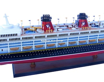 Disney Wonder With Lights Handmade Cruise Ship Model 40