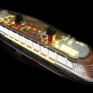 Disney Dream With Lights Handmade Cruise Ship Model 40&quot;
