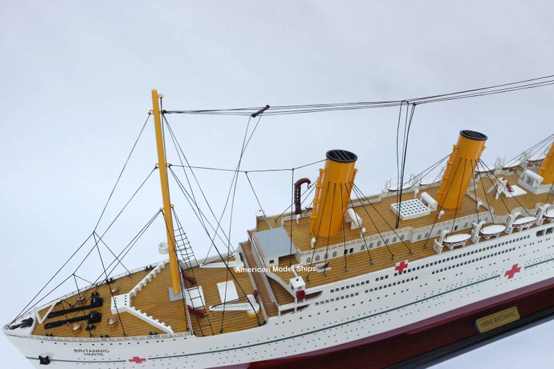 HMHS Britannic White Star Line Olympic-Class Ocean Liner Ship | Etsy Rms Britannic Model