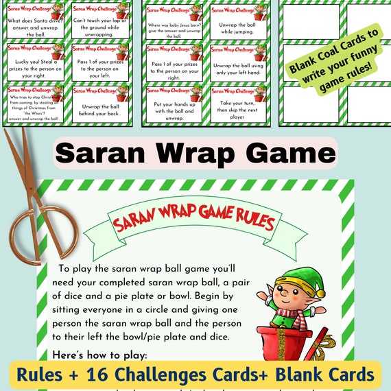 The Best Christmas Saran Wrap Game (Video!) - Play Party Plan