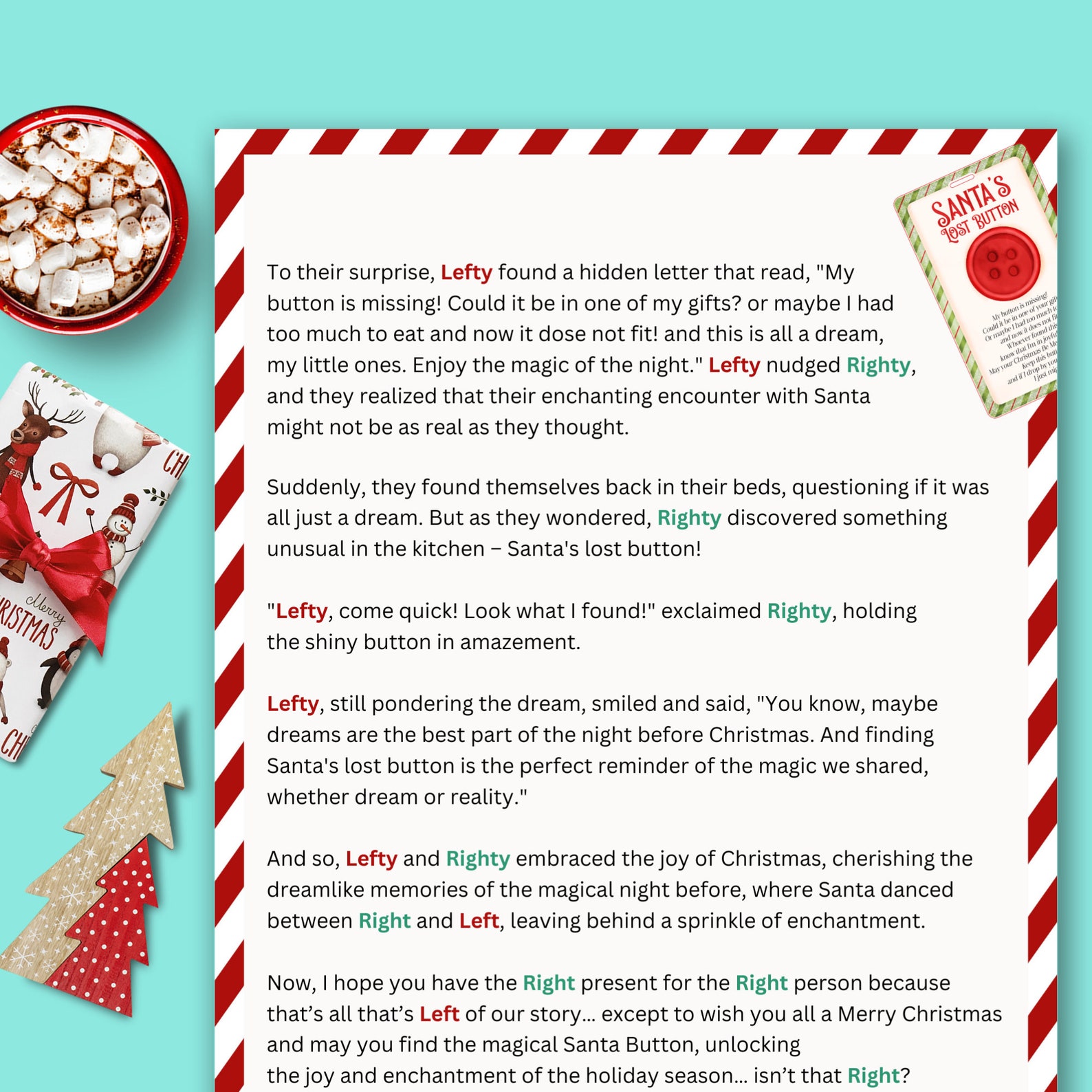 Funny Christmas Story With Left And Right 