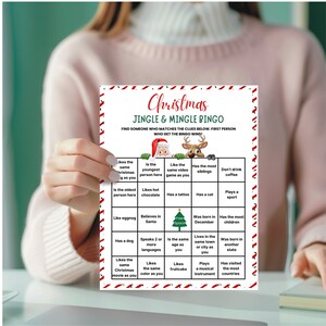 Jingle & Mingle Bingo Christmas Games, Office Christmas Party Games ...