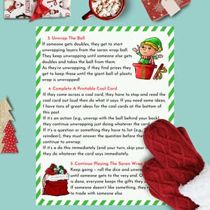 Saran Wrap Ball Game Rules With Challenge Cards Printable, Plastic Wrap Game, Saran Wrap Game ...