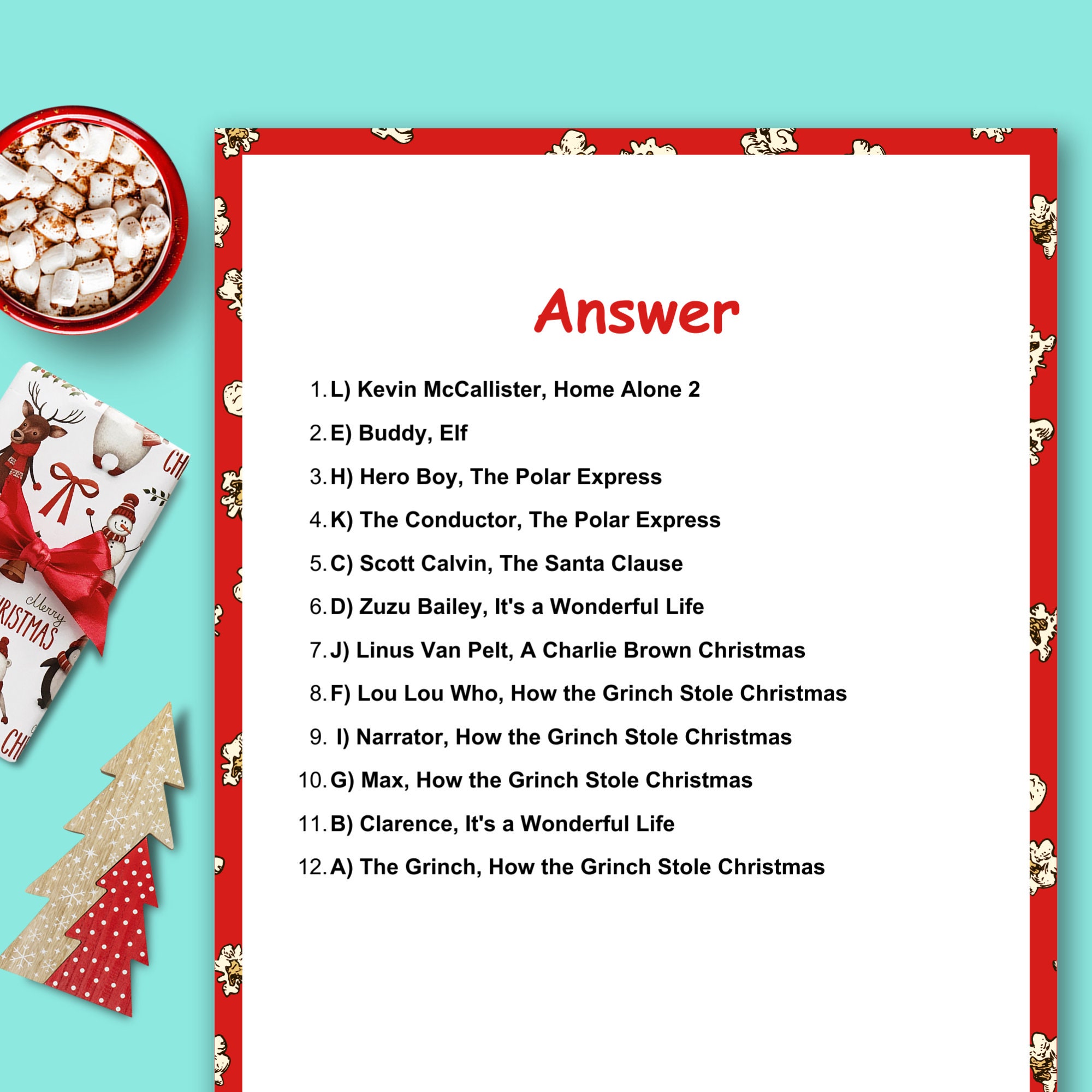 Christmas Movie Trivia Game Christmas - Il Fullxfull.5623239135 Dk8y 