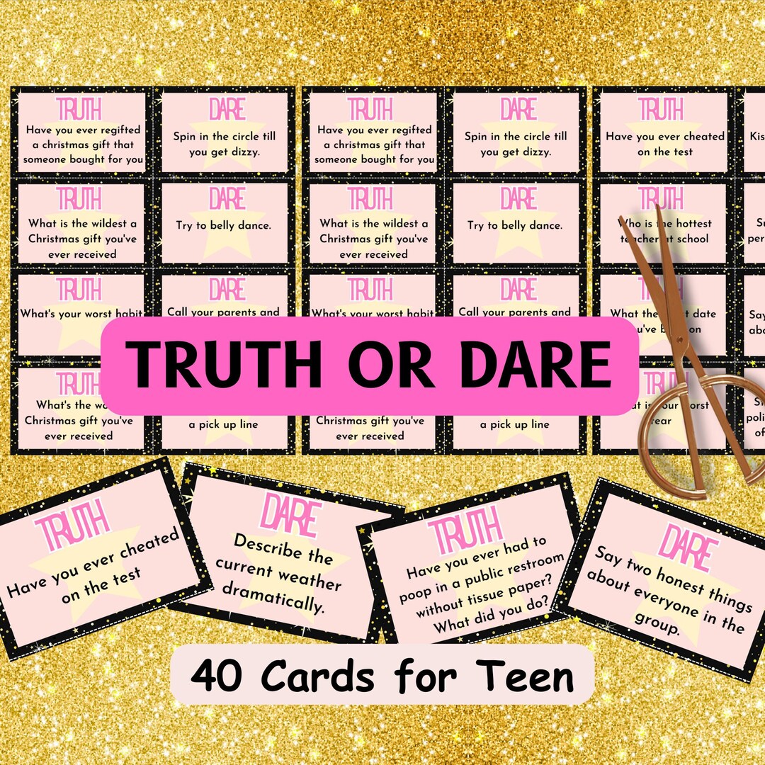 Truth or Dare, Questions for Teen, Sleepovers Games, Girl Night Games
