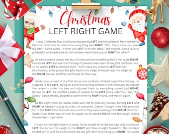 Jogo de Natal Esquerda Direita 2025, Jogo de Troca de Presentes de Natal, Jogos de Natal em Família, Jogo de Festa de Natal em Grupo, Regras para Festa de Amigo Secreto