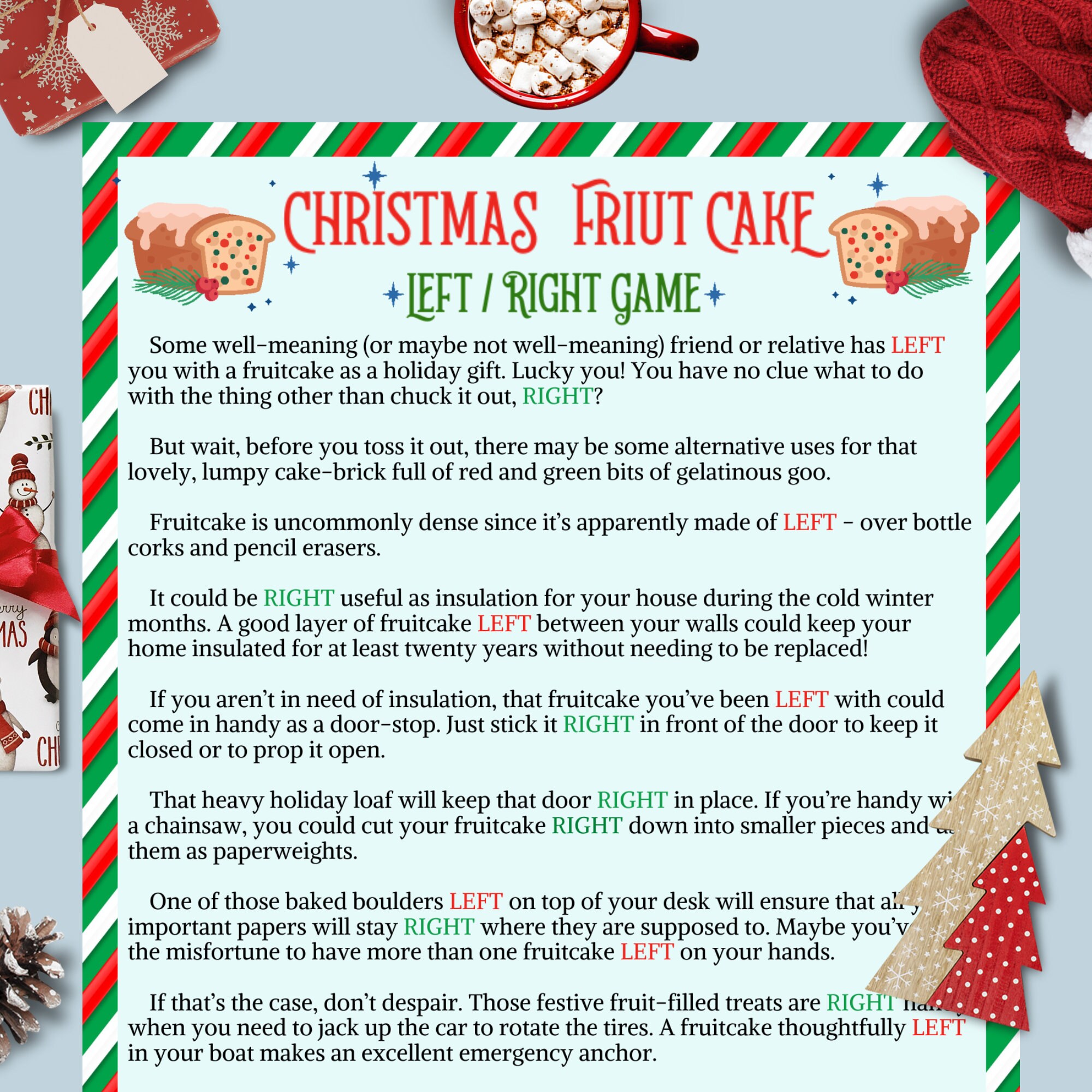White Elephant Gift Exchange Story