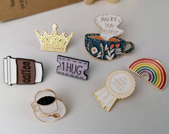 Mothers Day Gift | Mama Positivity Enamel Pin Badges | Baby shower Gift Letterbox Sized Gift | Doreen and Ada