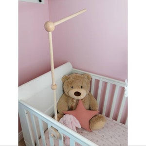 Baby Mobile Arm Wood Cot Crib Bracket by Doreen and Ada