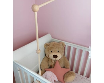 Baby Mobile Arm Wood Cot Crib Bracket by Doreen and Ada