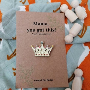 Mothers Day Gift Mama Positivity Enamel Pin Badges Baby shower Gift Letterbox Sized Gift Doreen and Ada image 6