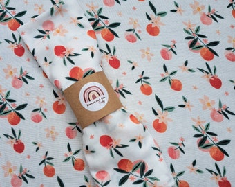 Baby Burp Cloth | Peaches Muslin Square by Doreen and Ada
