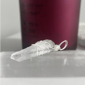 925 Lemurian Seed Quartz crystal necklace IVC25-76S