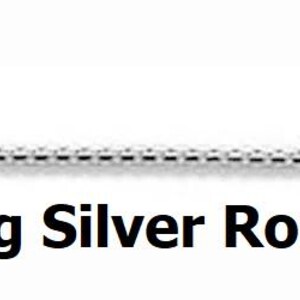 22" Solid sterling silver round box chain .9mm