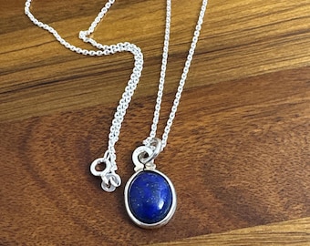 Natural Lapis Lazuli Pendant Necklace