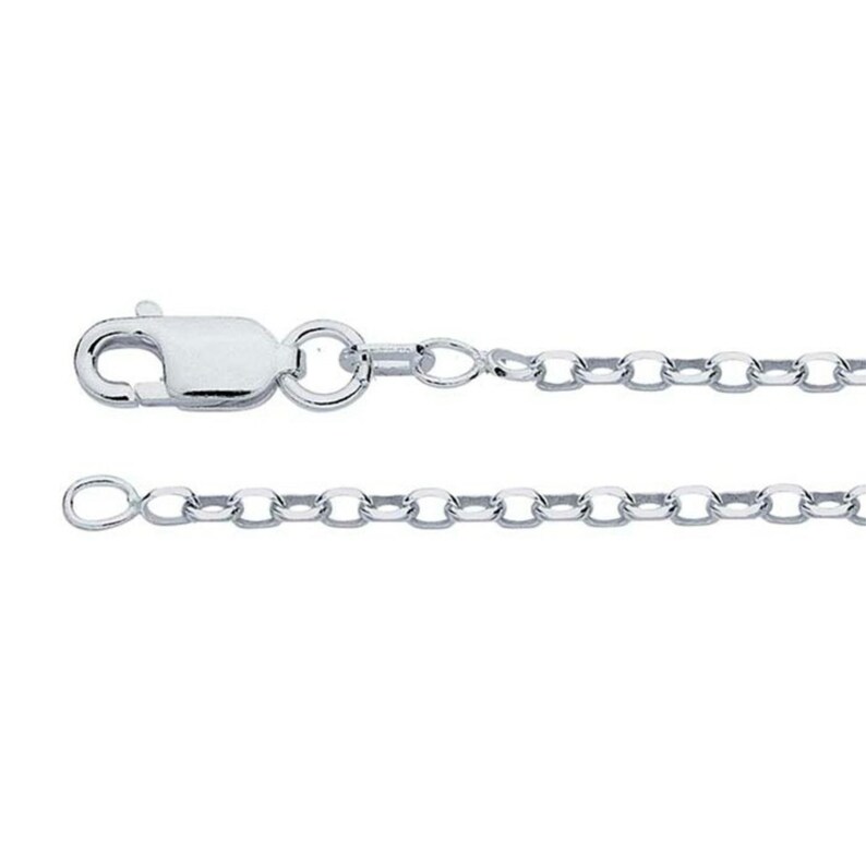 **DMD30) 30" Sterling Silver 2 mm Rounded Box Chain Attributes:
     Clasp Type: Lobster
     Style: Box
     Width: 2mm
     Metal Type: Sterling silver
     Metal Color: White
     Purity: .925
     Overall Length: 30"
     Fabrication Method: Machined
     Links: Soldered
         Country Of Origin: Italy