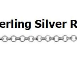 1.4mm .925 Solid Sterling Silver Rolo Chain