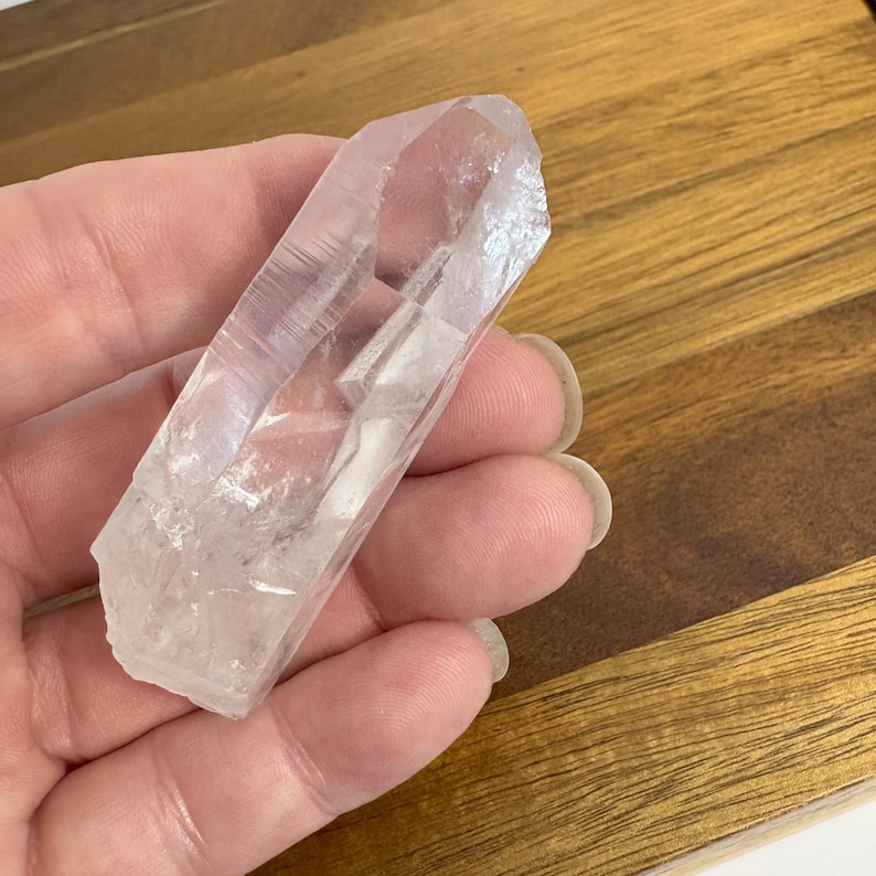 Etched Lemurian Point: 40g; 67x21x21mm