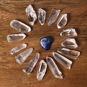 15 Baby Lemurian Quartz Points: Crystal Grid Set, Wire Wrapping Crystals | #1 seller