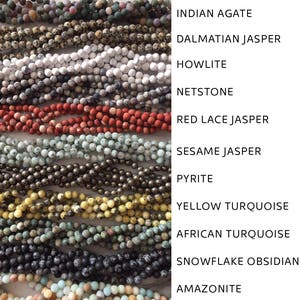 Lava + Gemstone Bracelet // Aromatherapy // African Metal image 4