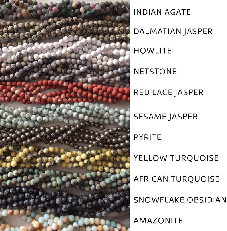Lava + Gemstone Bracelet // Aromatherapy // African Metal image 4