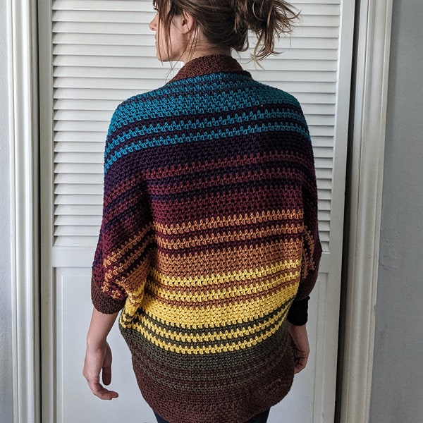 Crochet Pattern Southwest Sunset Shrug