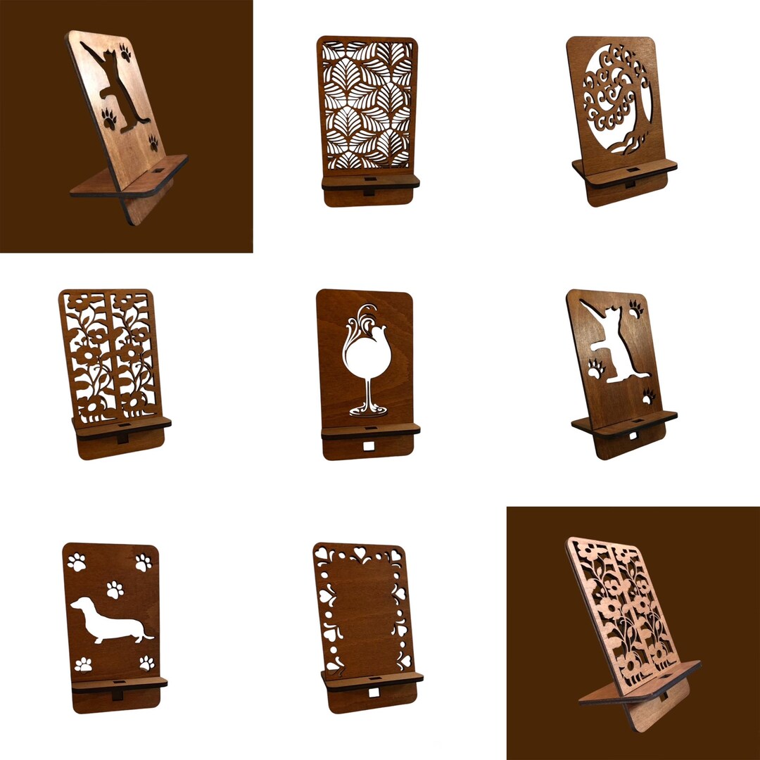 Mobile Phone Stand Various Designs Etsy UK