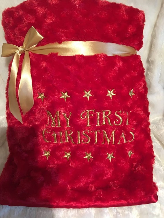 my first christmas blanket