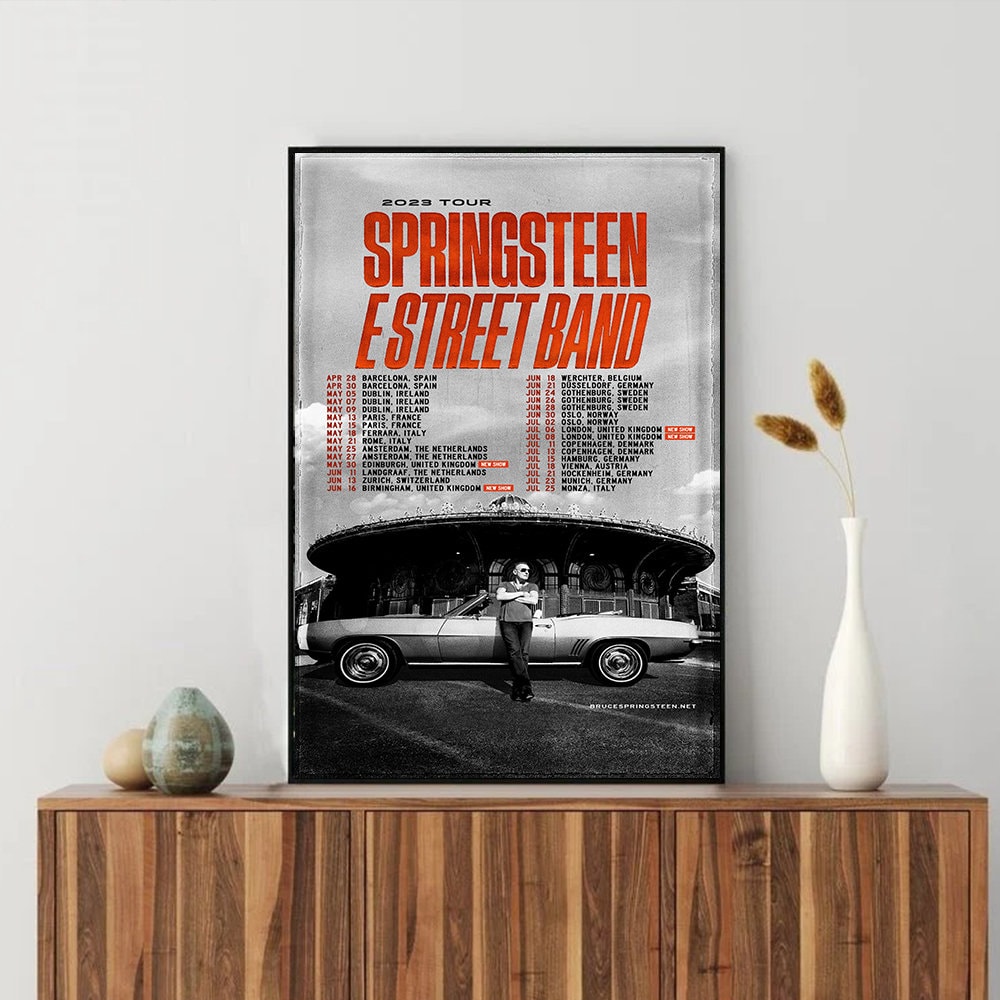 Bruce Springsteen Tour 2023 Poster Etsy