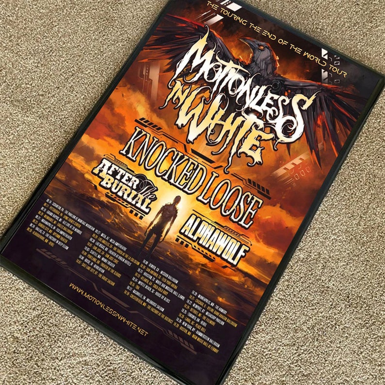 Motionless in White 2023 Tour Poster Etsy UK