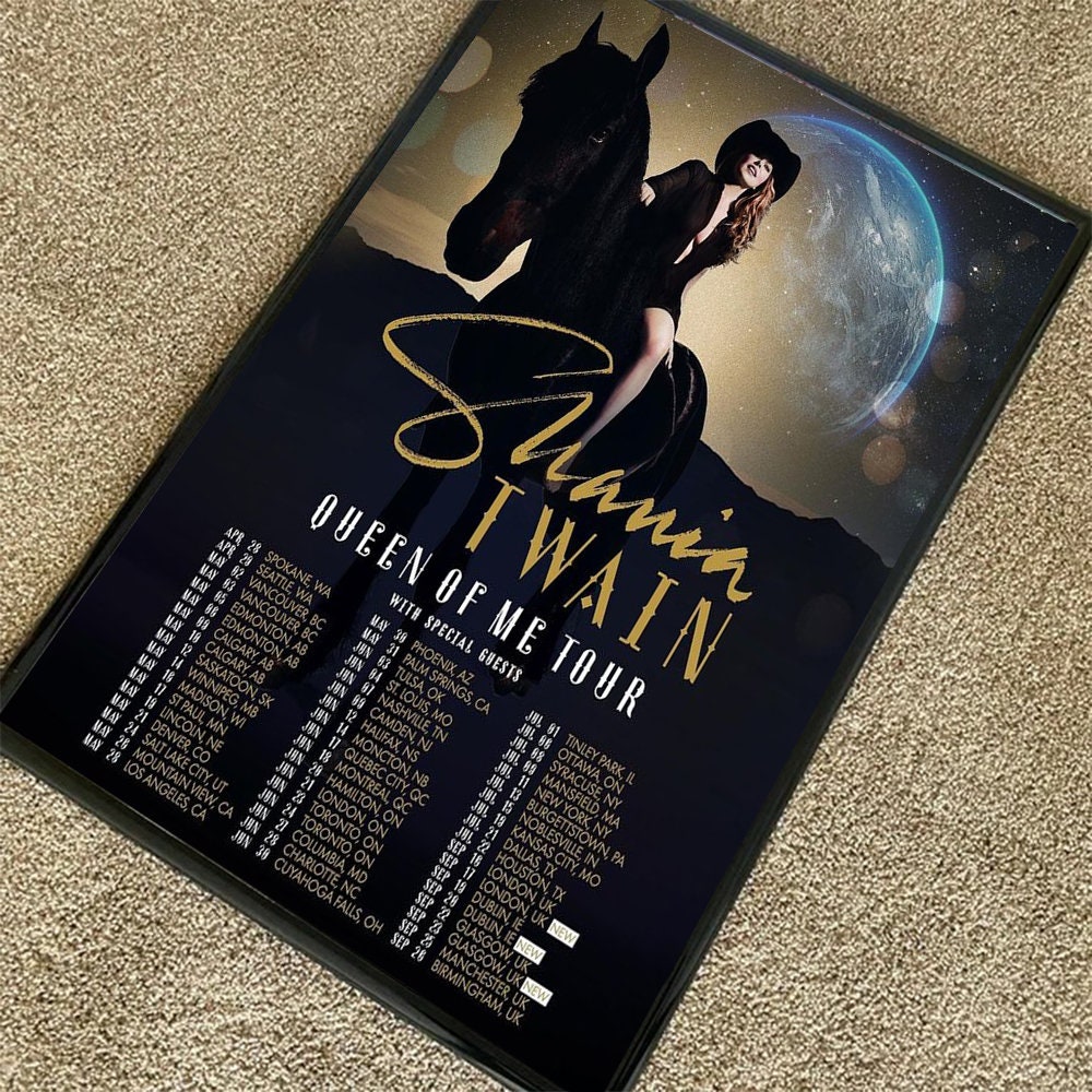 Trendy Shania Twain Queen Of Me Tour 2023 Posters Designs 2023 Shop