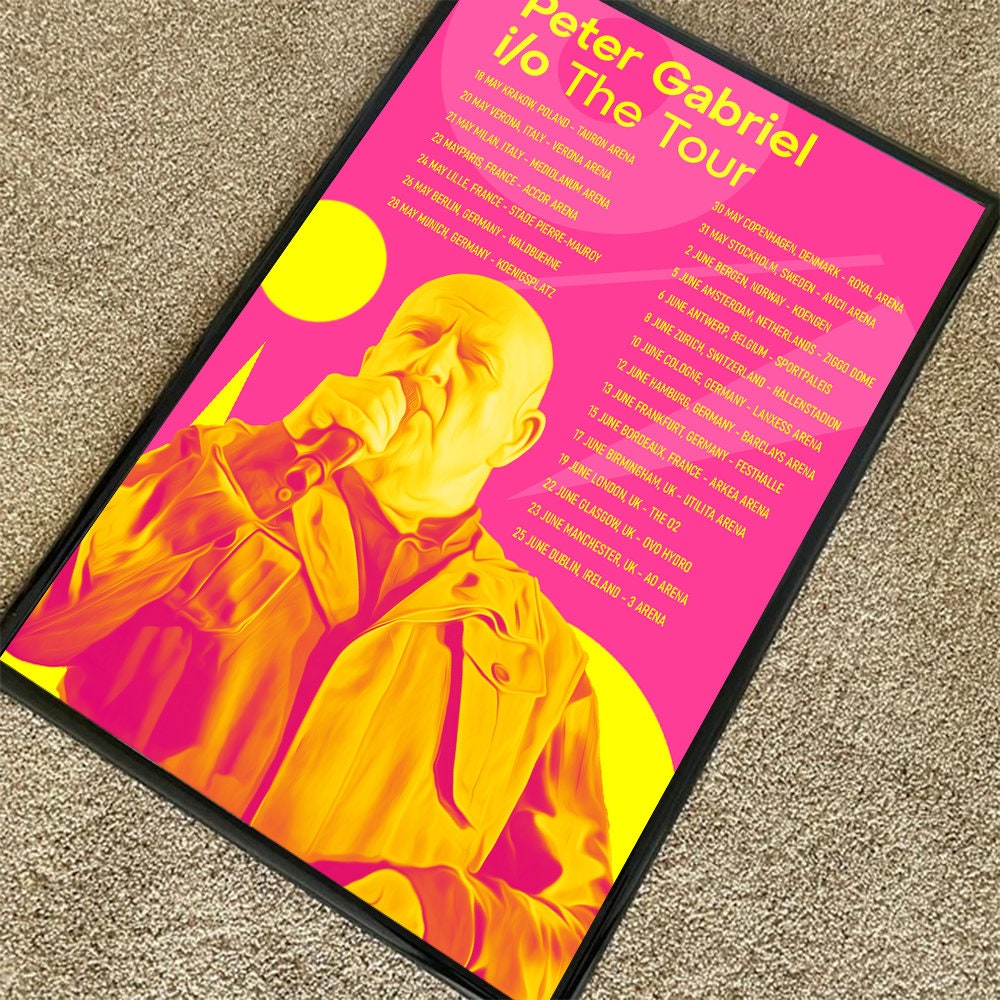 Peter Gabriel Io the Tour 2023 Poster Etsy Canada