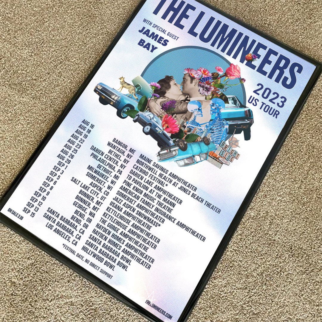 The Lumineers Set 2023 Tour Dates Poster Etsy