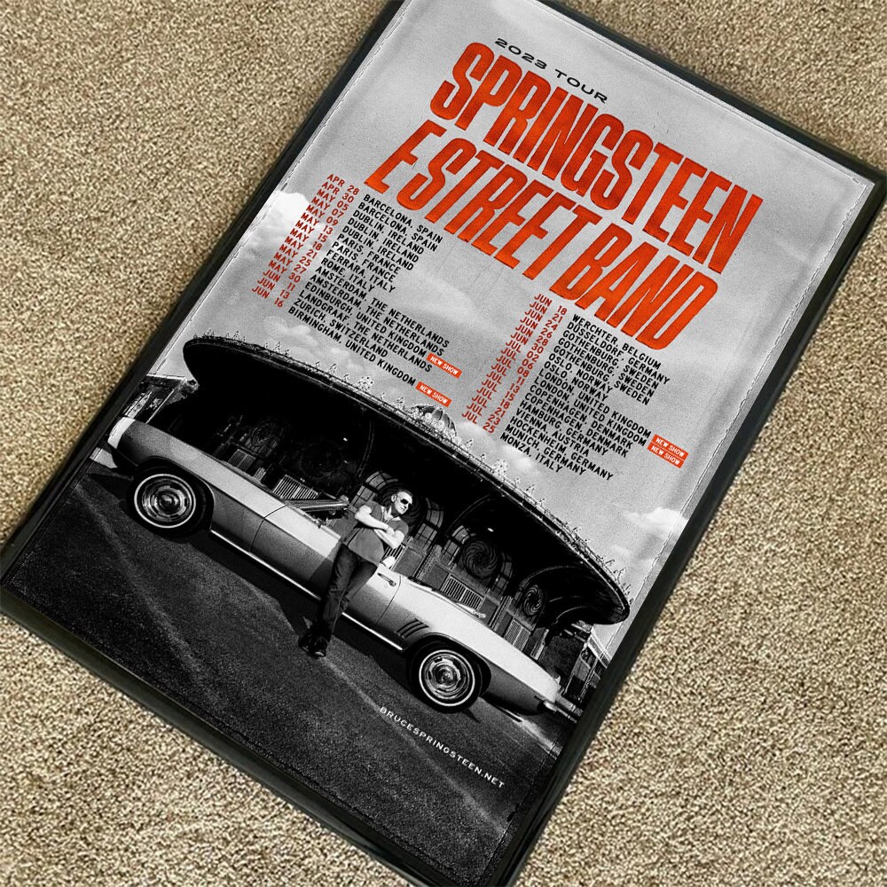Bruce Springsteen And The E Street Band Tour 2023 Posters Printerval