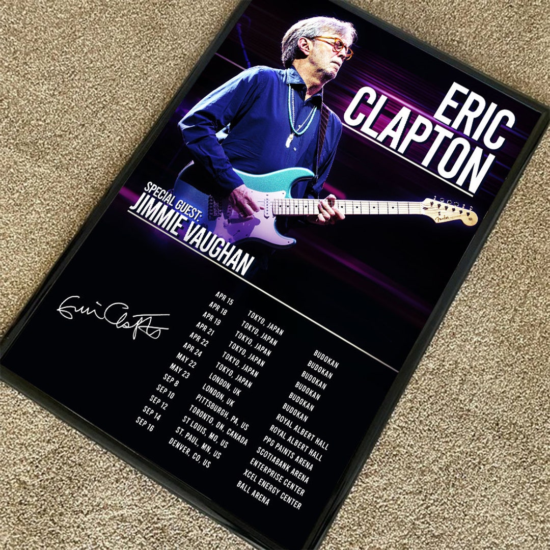 Eric Clapton 2023 Tour Poster - Etsy