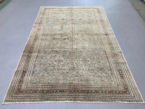 114×192 \"Forest walk”ViNTAGE TURKiSH RUG No. A1139- 4.1' x 11.1' Vintage Turkish Kars Area Rug