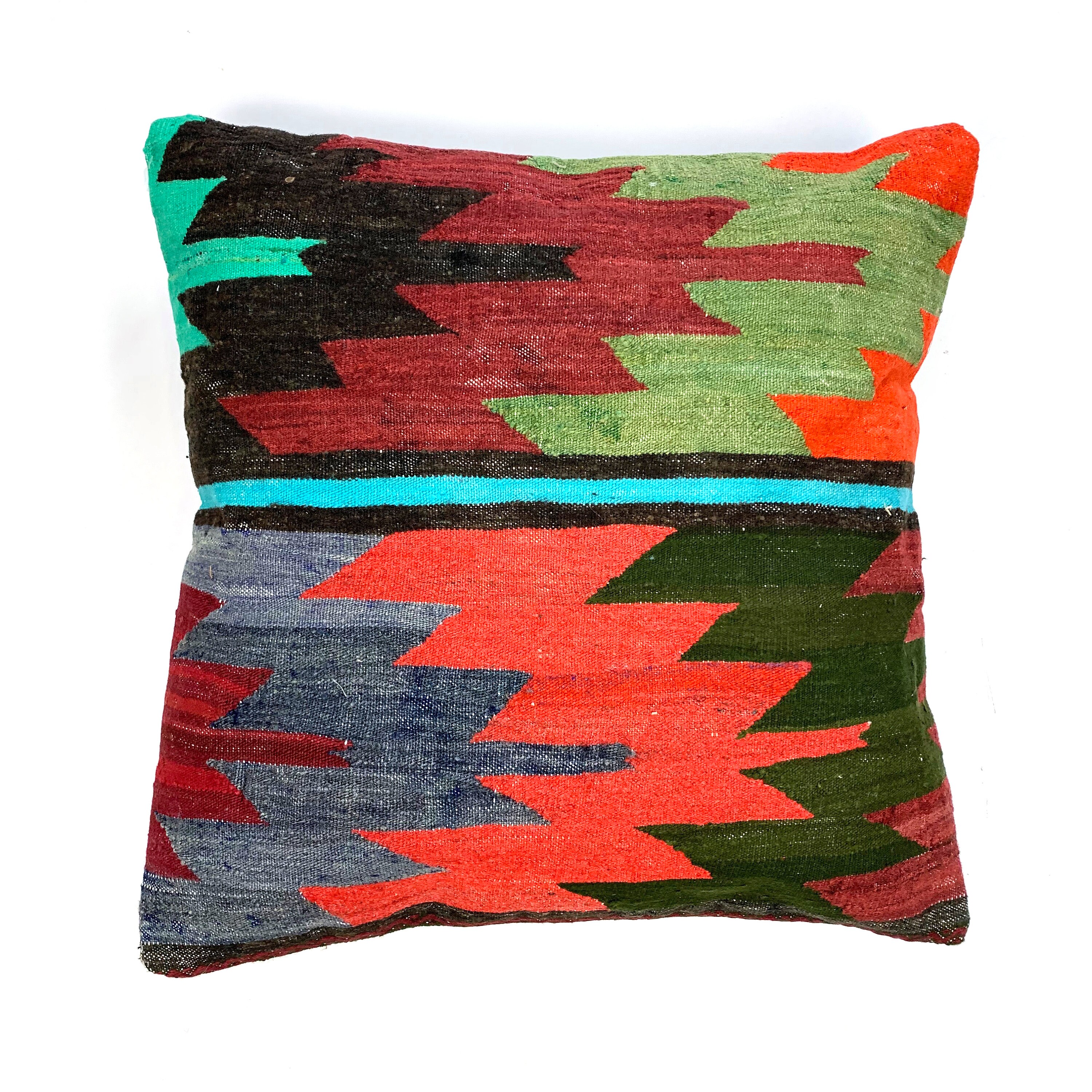 Vintage Kilim Cushion Cover 60x60 cm 24x24in Square Wool Etsy